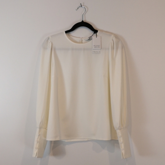 NWT Paisie White Blouse - Picture 5 of 11
